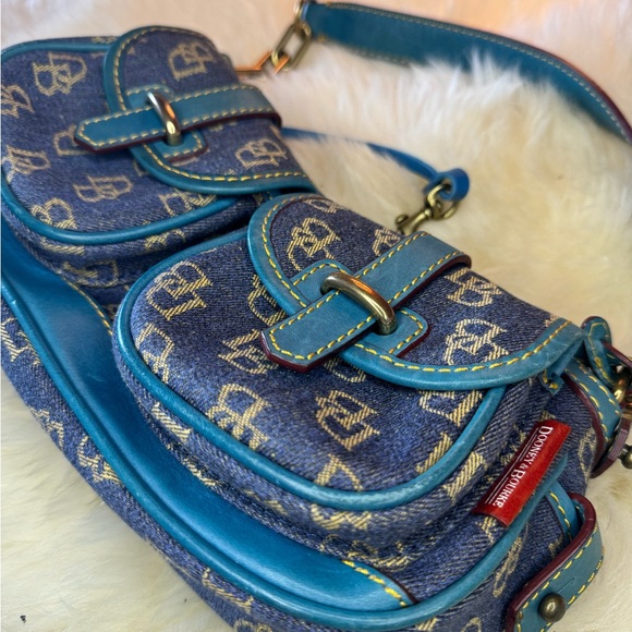 Dooney & Bourke Blue Monogram Shoulder Bag - Picture 3 of 8